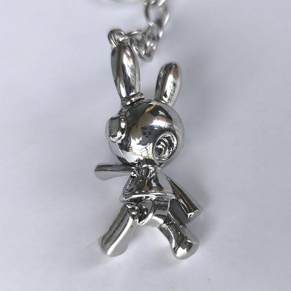 Space Bunny Animated Moving Hands Legs Keychain Key Ring - Picture 6 of 11